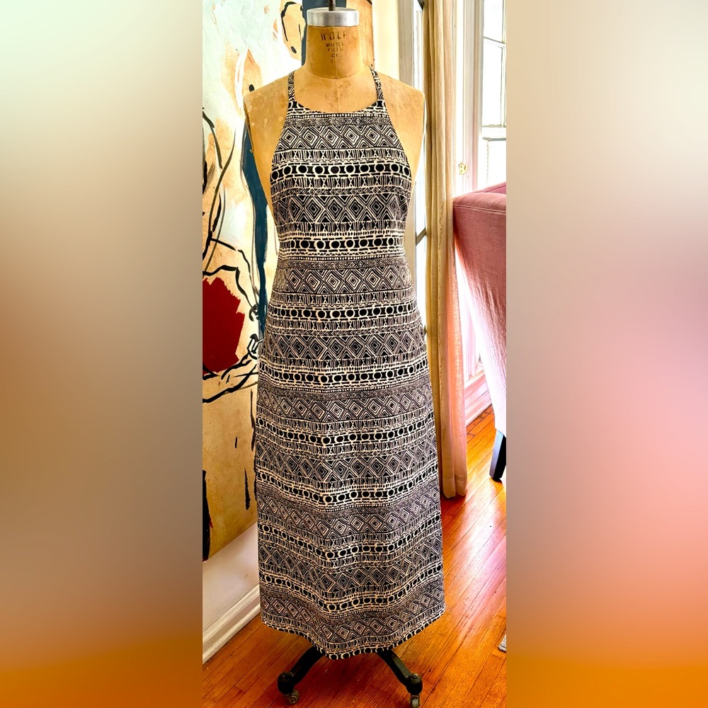 Vintage Japanese Halter Maxi Dress